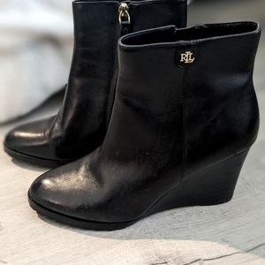 Size 9B Ralph Lauren Wedge Heel Booties